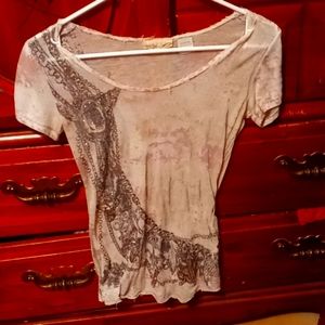 Miss me  dress shirt sheer